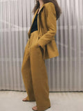 2023 Women Spring Straight Pants Casual Solid Linen Zipper Full Length Pant Female Elegant Street OL Trousers Clothing-Outfit