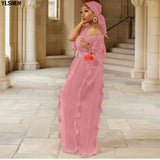 Colors African Dresses for Women Pleat Africa Dress African Clothes Fashion Long Maxi Evening Party Dress Robe Africaine Femme-Outfit