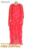 Autumn African Dresses for Women Super Size New Dashiki Fashion Loose Embroidery Abaya Muslim Long Dress African Clothes-Outfit
