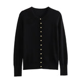 And Winter New Row Buckle Knitted Coat 0506110-Outfit