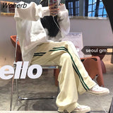 Pants Womens Vintage Loose Patchwork Streetwear Hip Hop Bf Wide Leg Trousers Workout Wear Female Trendy Ulzzang Hot Sale-Outfit