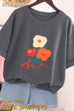 100% Cotton L-5XL T Shirt Plus Size Tshirt Short Sleeve Women Top Summer Cartoon Print Couple O Neck Oversized T Shirts-Outfit