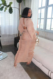 Hollow Out Hole Tassel 2 Piece Set Women Sexy Lace Up V Neck Crop Top + Long Skirts Skinny Club Party Beach Outfits 2023-Outfit