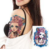 Waterproof Temporary Tattoo Sticker Sexy Letter Pattern Totem Tatoo Water Transfer Fake Tatoo Flash Tatto Woman Man 14.8*21
