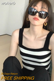 Women Streetwear Knitted Summer Comfortable Trendy Chic Fit Soft Slim Stretchy Abdomen Leisure All-match Lovely Girls Tops-Outfit