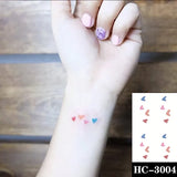 Water Transfer Tattoo Sexy Red Lips Print Tattoo Body Art Waterproof Temporary Fake Flash Tattoo for Man Woman Kid