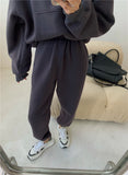 Women Hoodies Sweatshirt Fleece 100% Cotton Tracksuit Casual Sports Sweatshirts Pullover Home Sweatpants