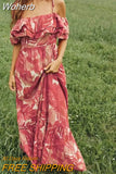 2023 Women Summer Strap Dress Vintage Print Cascading Ruffle Female Elegant Street Holiday style Dresses Clothing-Outfit