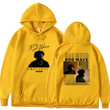 New ROD WAVE Hoodie Winter High Street Collar Plus Velvet Girl