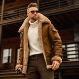 Men's Coat Winter Large Size Warm Composite Leather Jacket With Thick Fur Coat