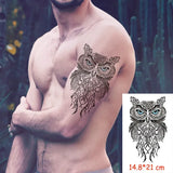 Waterproof Temporary Tattoo Sticker Pirate Ship Skull Flag Tatoo Water Transfer Fake Tatoo Flash Tatto Woman Man Kid 14.8*21