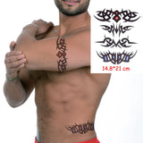 Waterproof Temporary Tattoo Sticker Sexy Letter Pattern Totem Tatoo Water Transfer Fake Tatoo Flash Tatto Woman Man 14.8*21