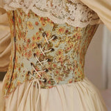 Gothic Floral Print Strap