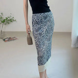 Folded New Middle-Chai Porcelain Printing Wrinkles Daily Commute Flower Vest Dress Suit