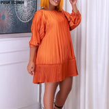 Summer African Dresses for Women Belt Pleated Casual Dress Sexy White Black Evening Party Loose Robe Femme African Clothes-Outfit