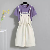 Women Lovely Wide-leg S-4XL Harajuku Korean Ulzzang Streetwear School Girls Female Casual Trendy Playsuits Summer