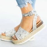 Women Sandals Soft Wedges Shoes Womens Flip Flops Platform Sandals Female 4cm High Heels Sandals Summer Sandalias De