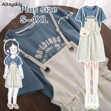 Women Lovely Wide-leg S-4XL Harajuku Korean Ulzzang Streetwear School Girls Female Casual Trendy Playsuits Summer