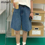 Women High Waist Retro All-match High Quality Vintage Hot Sale Streetwear Boyfriend Knee Length Straight Trousers Womens-Outfit