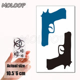 Water Transfer Tattoo Skull Cyclops Pirate Tattoo Body Art Waterproof Temporary Fake Flash Tattoo for Man Woman Kid