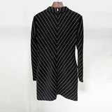 Star Celebrity Temperament Fashion New Hot Diamond Suit Collar Body And Hip