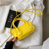 Female Bag New Simple Large-capacity Shoulder Bag PU Leather Zipper Messenger Bag Boston Fashion Handbags for Women