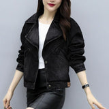 Woherb 2024 New Korean Version Of Temperament Denim Coat Female Student Fashion Versatile Korean Version Ins Tide Web Red Trend-Outfit