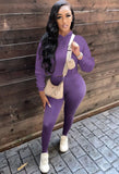Fall Basic Style Hoodies And Pant 2 Piece
