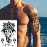Waterproof Temporary Tattoo Sticker Pirate Ship Skull Flag Tatoo Water Transfer Fake Tatoo Flash Tatto Woman Man Kid 14.8*21