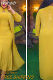 Piece Set Abaya African Dresses for Women 2023 Traditional Nigeria Hot Drill Caftan Dress Abaya Musulman Robe Femme Clothes-Outfit