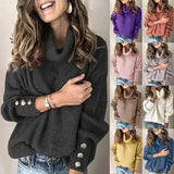 Woherb Winter Autumn And Winter Women's Hoodie Turtleneck Sweater Top In Stock-Outfit