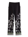 2023 Women Summer 2 pieces sets Fashion Print Blouses Shirts Tops and Trousers Female Satin Elegant Suits Clothing-Outfit