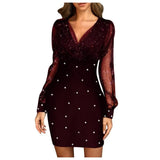 Dress Women Sequins Sexy Summer Dress Female Retro Elegant Party Mini Dresses Casual Elegant Dresses sukienki