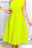 Women Elegant Party Dresses Sexy One Sleeve Ruffle Pleat A Line Dress High Waist Robe Africa Classy Summer Fashion Gowns-Outfit