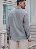 Men's Casual Striped Young Long Sleeve