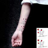Waterproof Temporary Tattoo Stickers Playing Cards Peach Tattoo Small Size Tatto Flash Tatoo Fake Tattoos for Man Girl