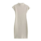 New Stretch Slim Knitted Mini Dress 5039644-Outfit