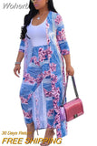 Piece Set Print African Dresses for Women Dashiki Plus Size Clothes Ankara Long Dress Suit Bazin Robe Africaine Femme 2023-Outfit