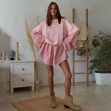 And Winter Fashion Striped Sweater Female Pattern Print Lull Loose Version Of The Bumpy Pattern Splicing Fashionable