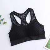 Seamless Mesh Hollow Sporty Bra Fitness Vest Bra Shockproof Underwear