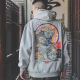 Boys Cool Men Hip Hop Hoodies Japanese Casual Sweatshirts Streetwear Men Women Loose Pullover Harajuku Devil Hoodie