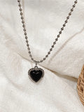 2pcs Heart Pendant Necklace-Outfit