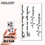 Water Transfer Tattoo Skull Cyclops Pirate Tattoo Body Art Waterproof Temporary Fake Flash Tattoo for Man Woman Kid