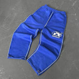 Grip Velvet Embroidered Sweatpants Trapstar Letter Casual Street Youth Plus