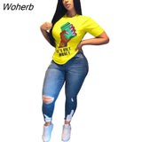 Women Summer Not Only Money Letter Print O-neck Short Sleeve T-shirt Fashin Classic Tee Tops S-5XL-Outfit