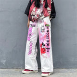 High Waist Cargo Pants Women Casual Punk Pants Loose Streetwear Harajuku Japan Pants Cool Fashion Hip Hop Female