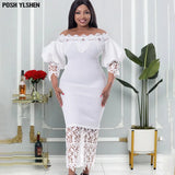 Bodycon Dress Summer Clothes African Dresses For Women Club Outfits Dashiki Ankara Evening Party Robe Femme Africa Clothing-Outfit