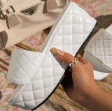 2021 Women Luxury Shoes Slipper Summer PU Leather Women's Sandal Casual Slides Outdoor Female Flip