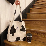 New Retro Women's Shoulder Bag Simple Solid Color Small Fresh Canvas Bag Literary Women's Buckle Tote Bag Large Capacity