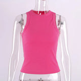 Woherb Summer New Slim Short Sexy Slim Vest-Outfit